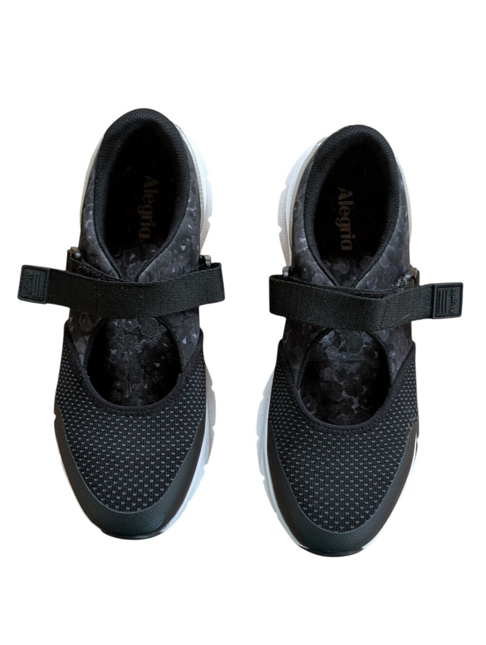 Alegria Poppy Pop Black Mary Jane Sneaker Size 40 - Picture 3 of 13